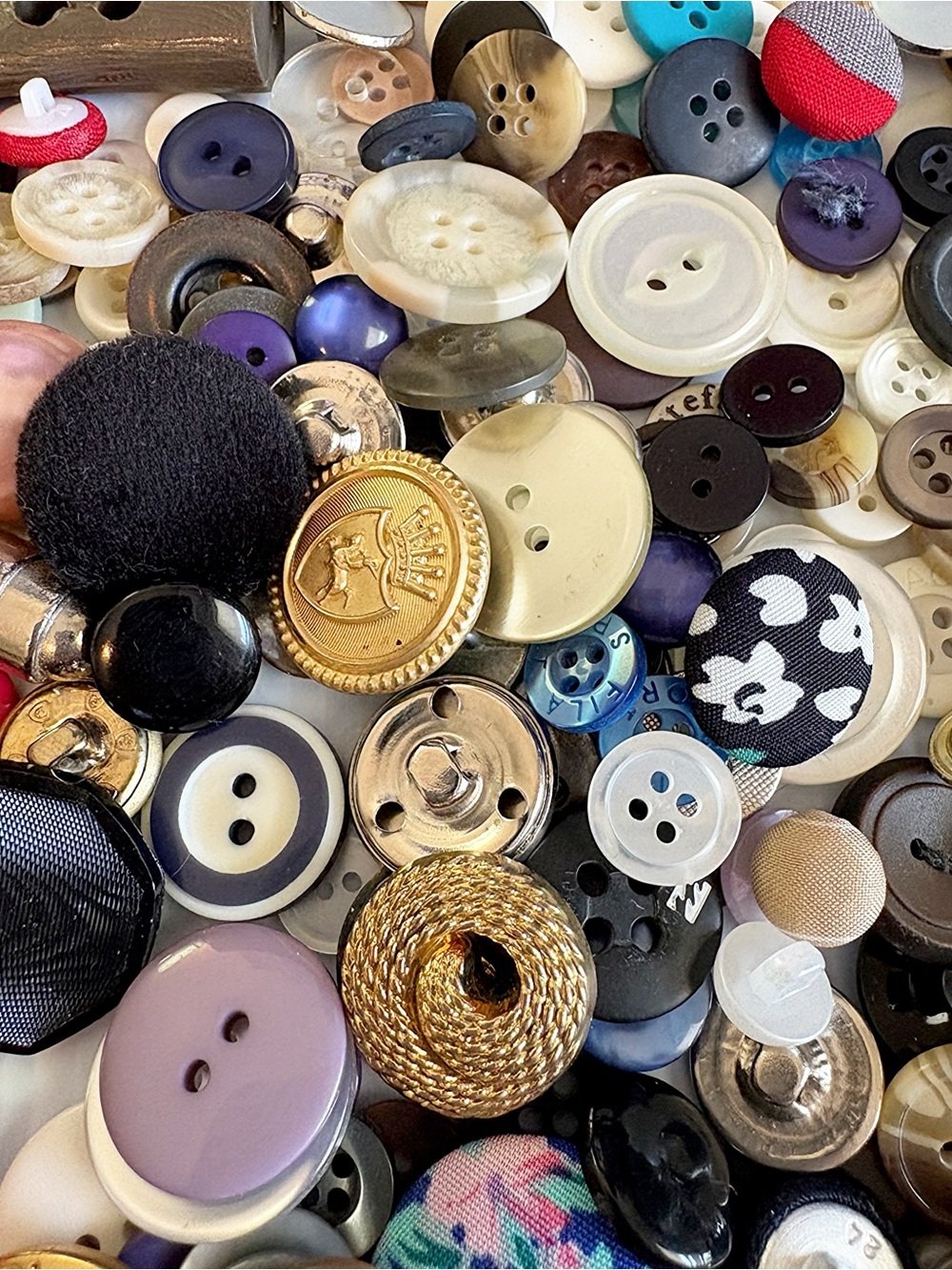 Bag of Vintage Buttons - 80’s 90’s + Crafting Sewing